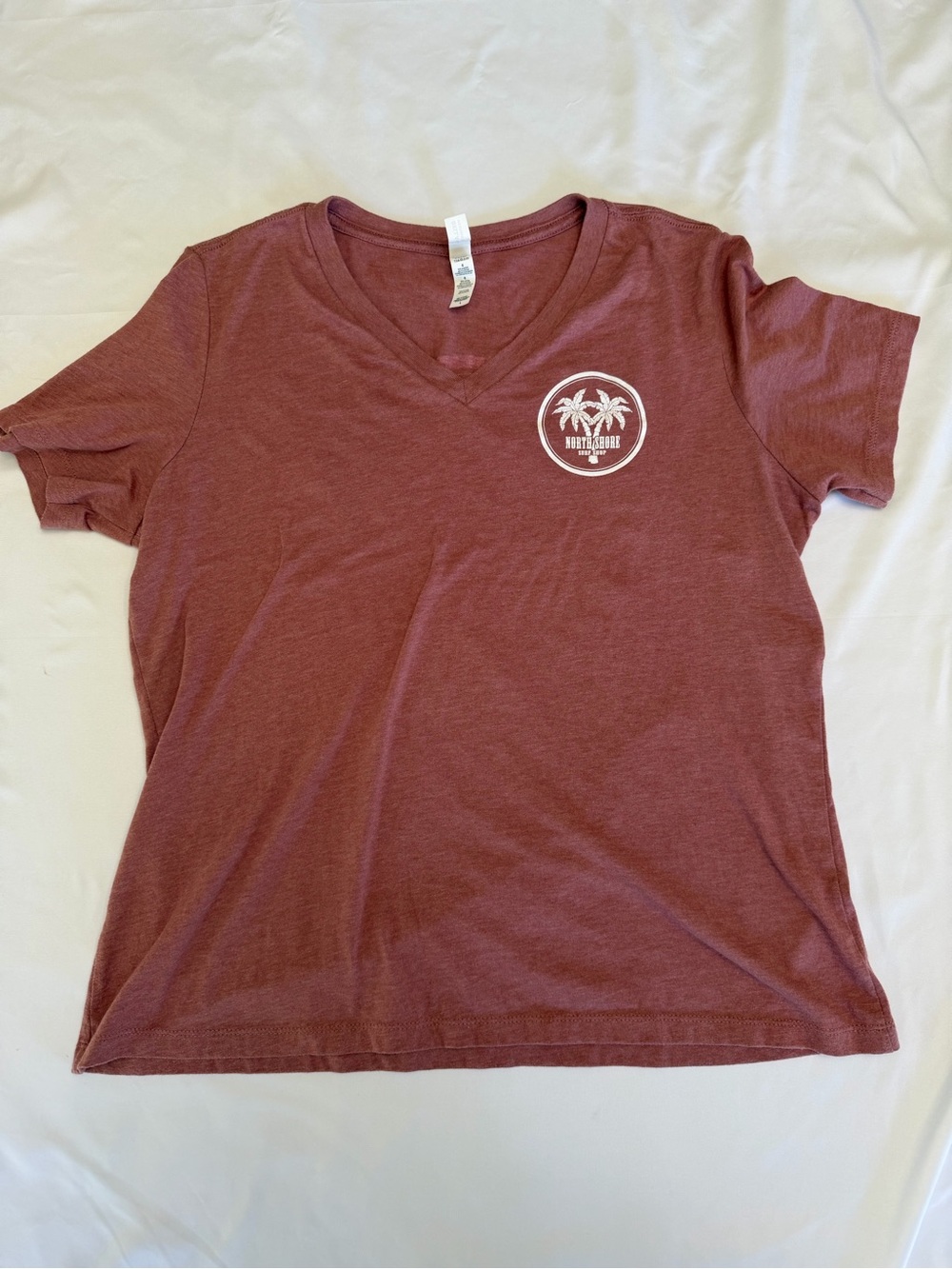 Women's V-Neck North Shore Surf Shop Logo Tee